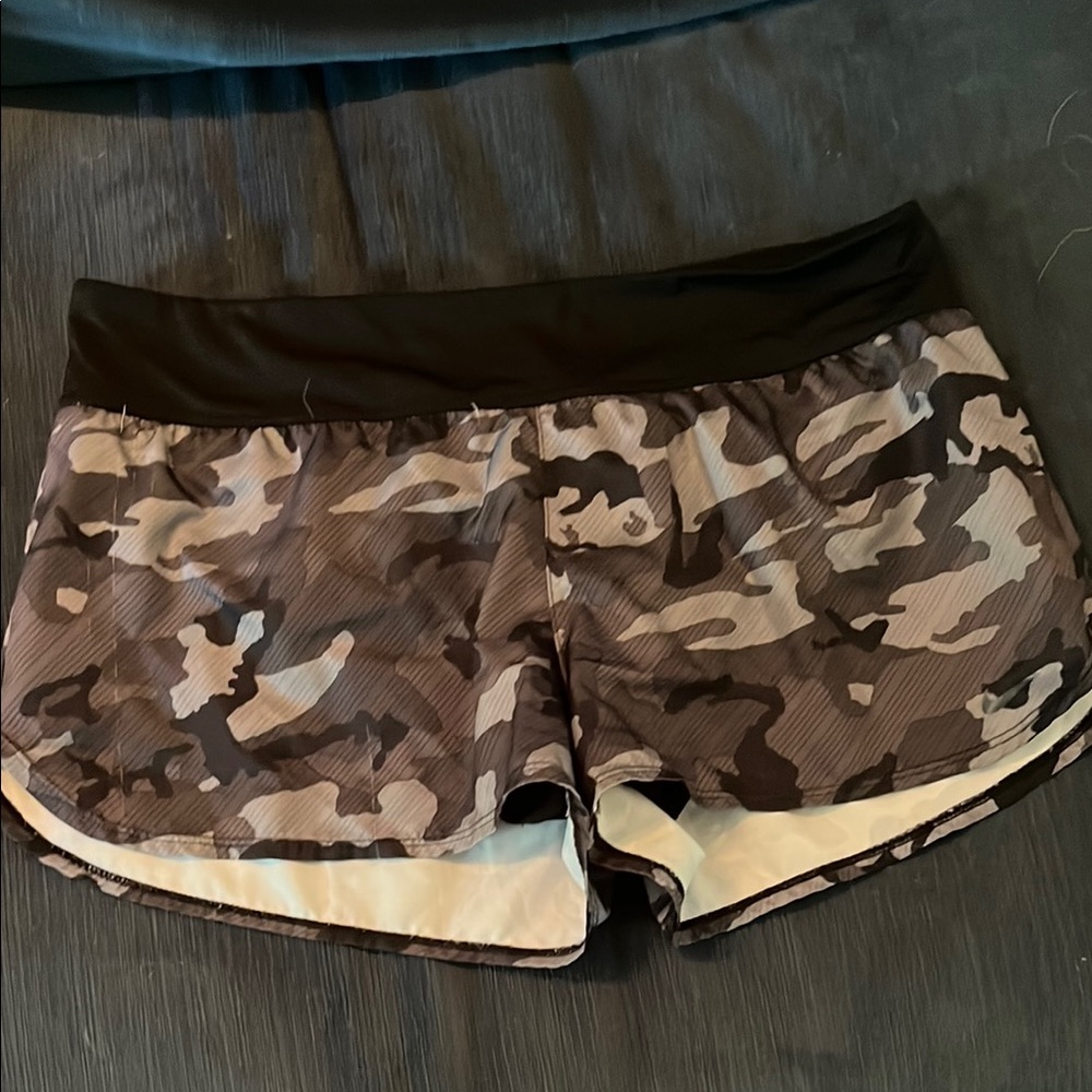 Nike Black and Gray Camo Athletic Shorts